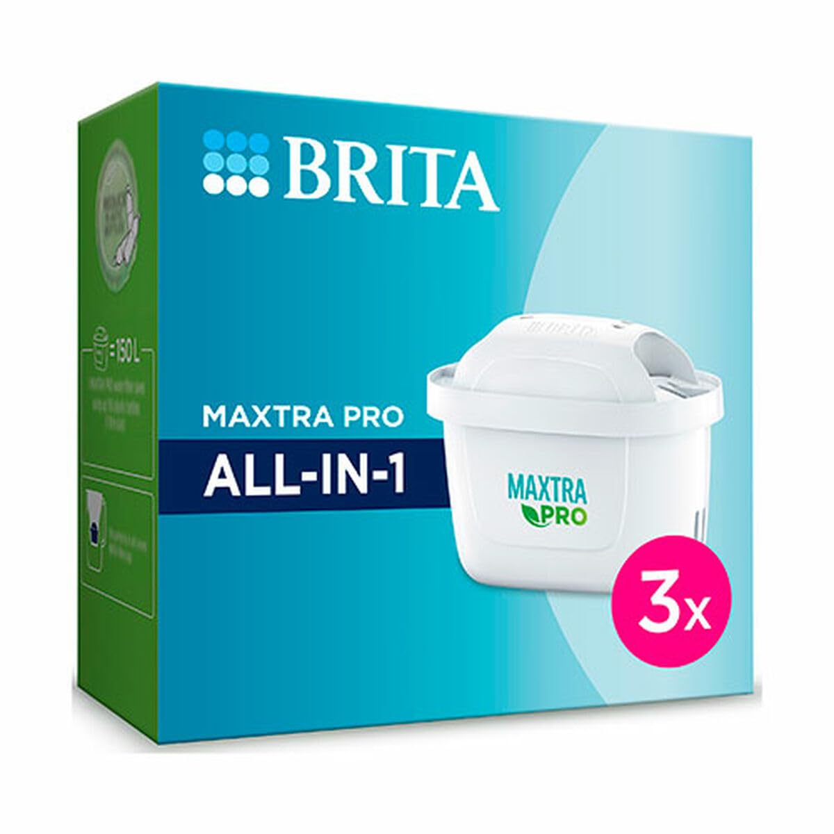 Brita BRI000107NOC MAXTRA PRO All-in-ONE Filter, White/Dark Grey Heather