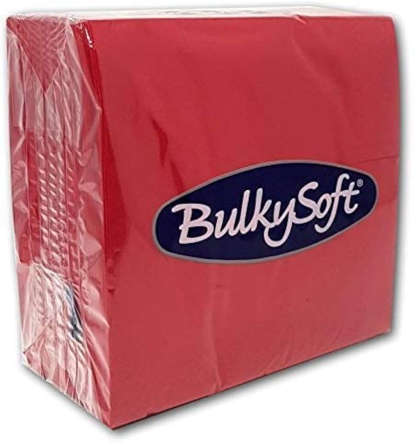 Paper Serviettes Soft Napkins 40x40cm 2PLY BulkySoft Solid Colours Choose Colours (Red, 100)