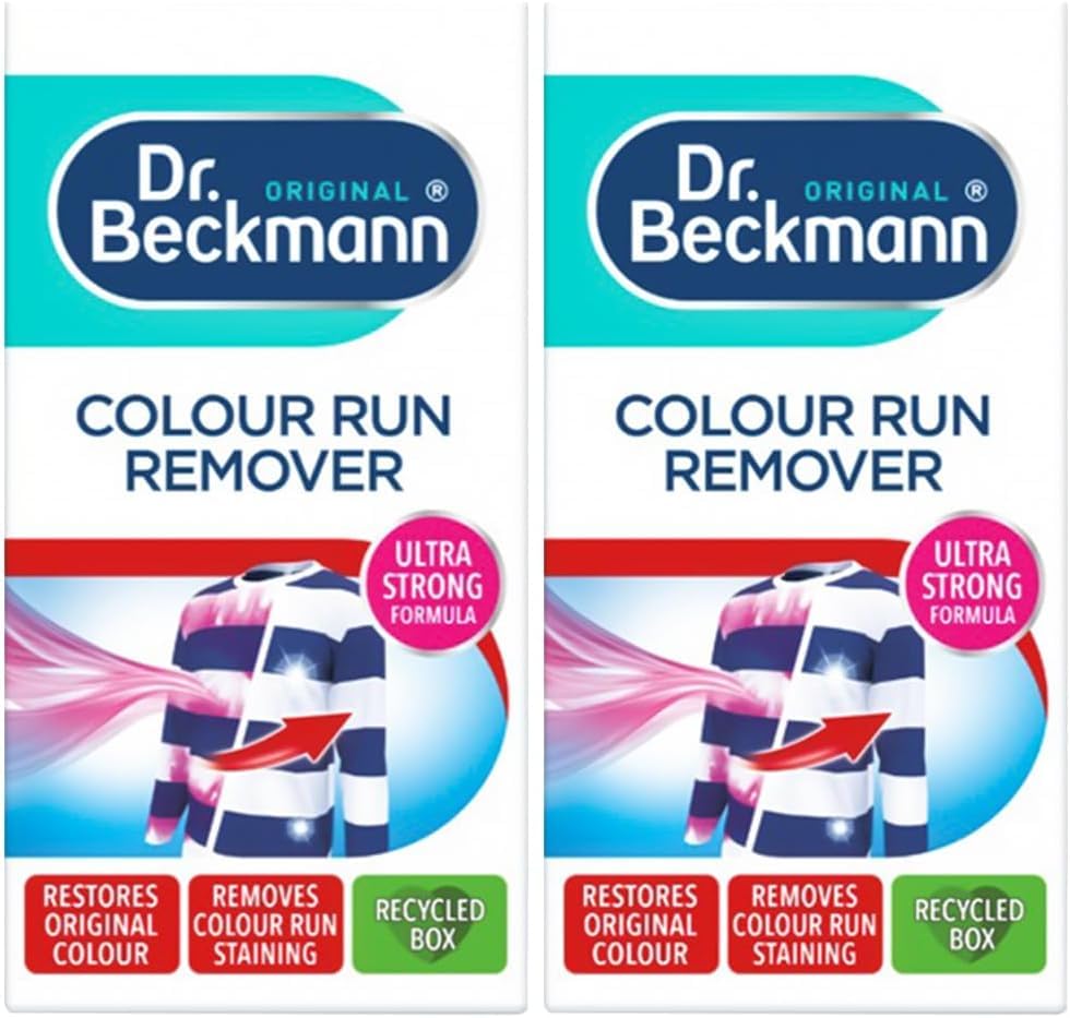 2 x Colour Run Remover 75g - Advanced Dye Transfer Solution, Safe for Whites and Colors, Easy Application, Gentle on Fabrics, Effective and Cost-Effective Sold by Dezpo