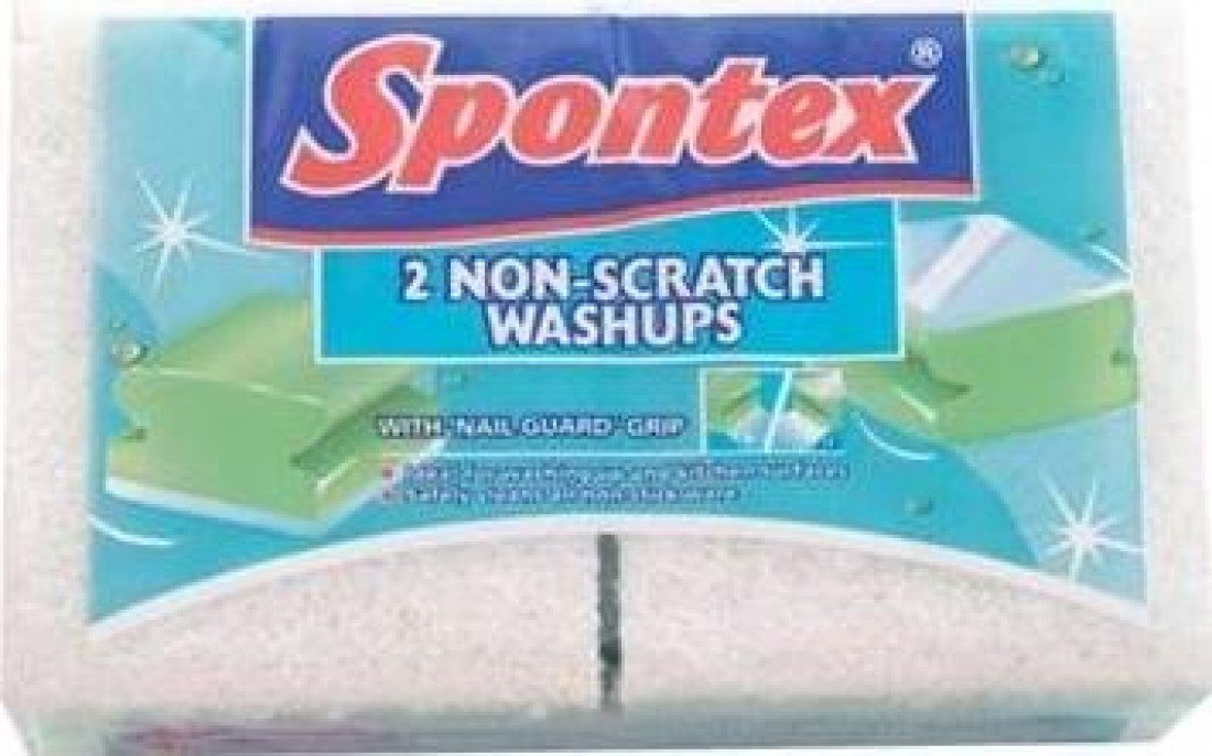 Spontex Non Scratch Washups 2 Pack 50g