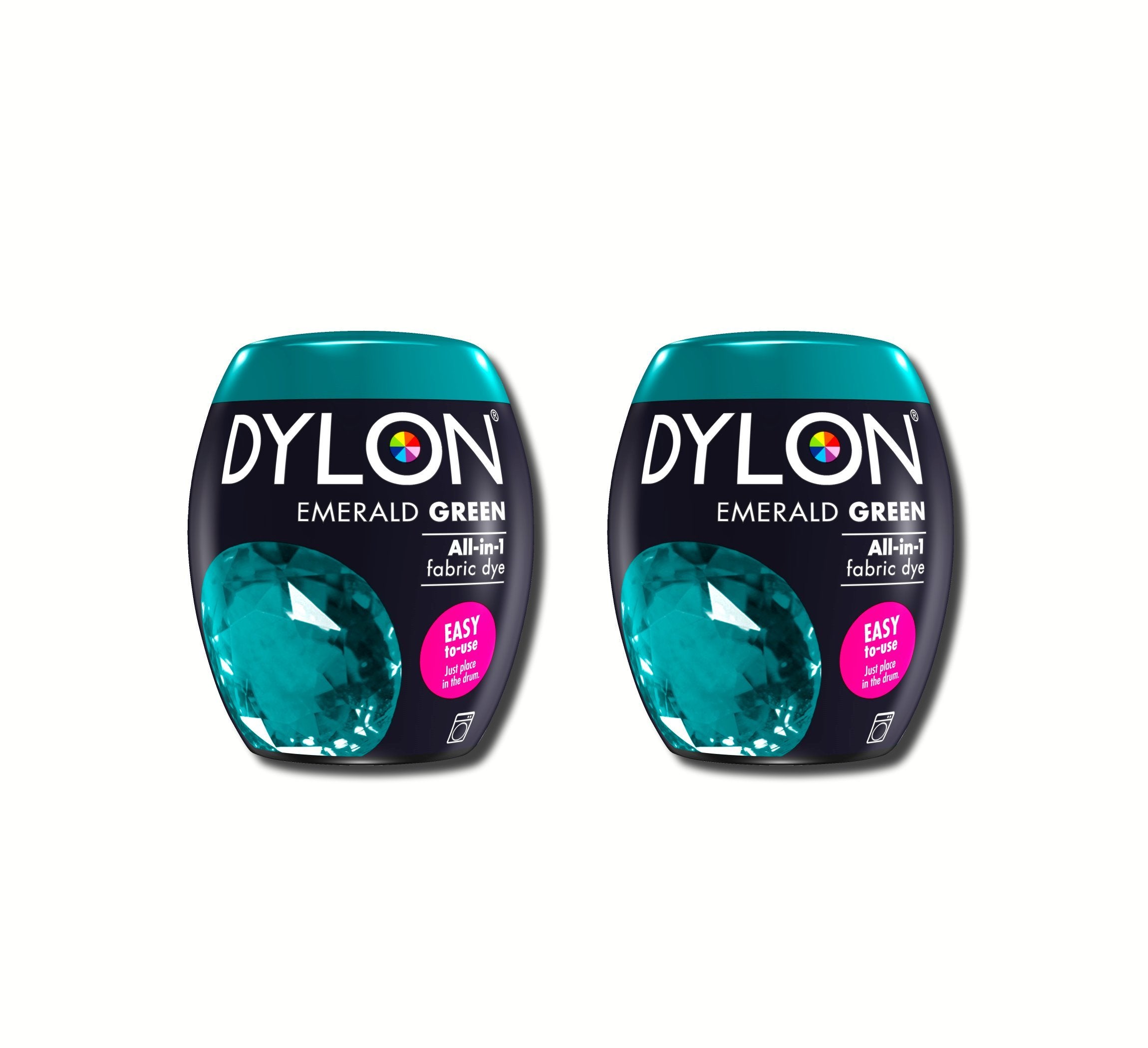 New Dylon 350g Emerald Green Machine Dye Pod 2 Pack