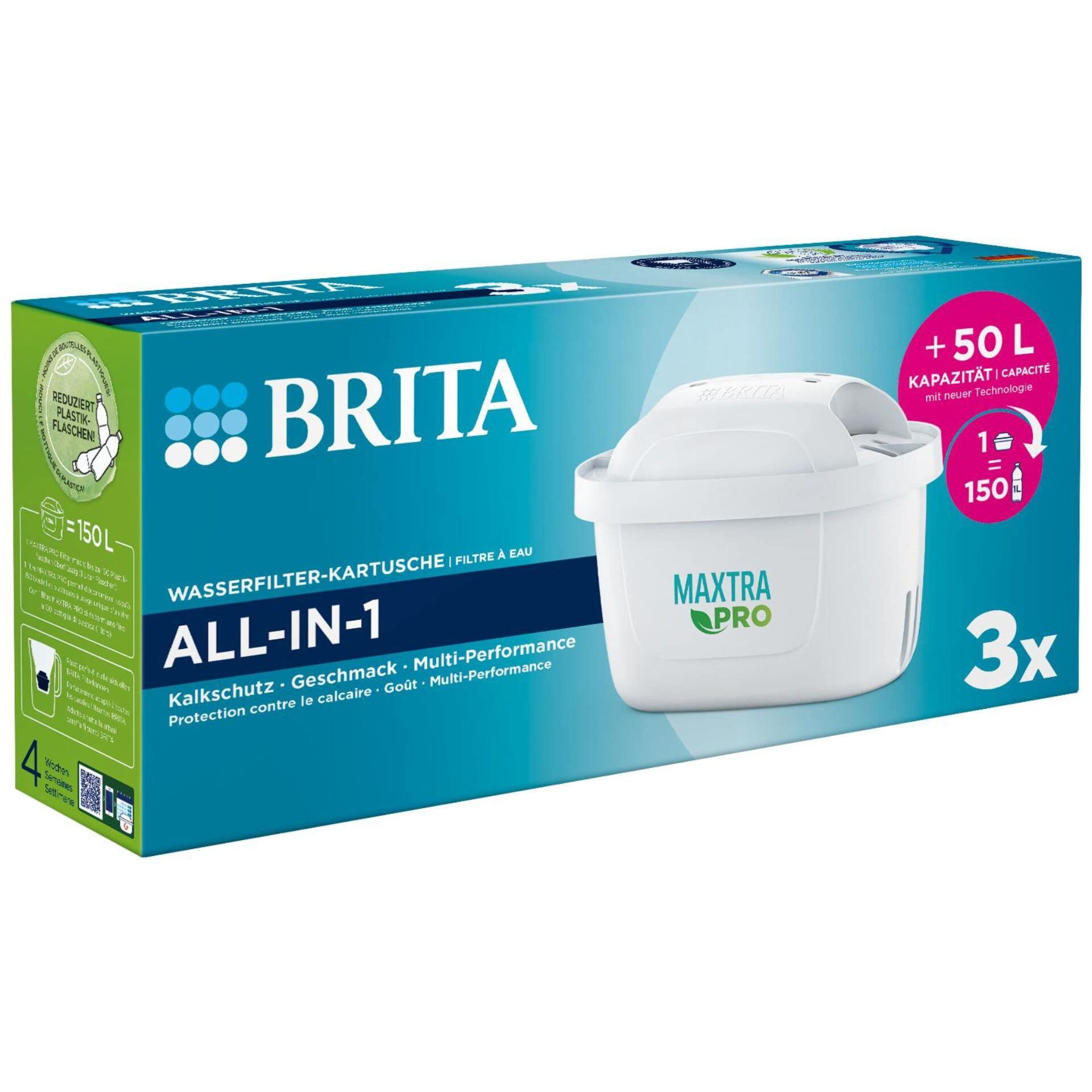 BRITA 799486 Water Filter Cartridges, Multicoloured