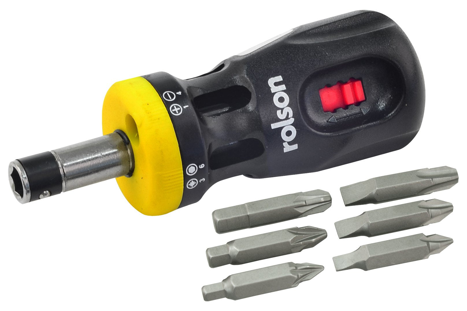 Rolson 28402 12-in-1 Stubby Screwdriver