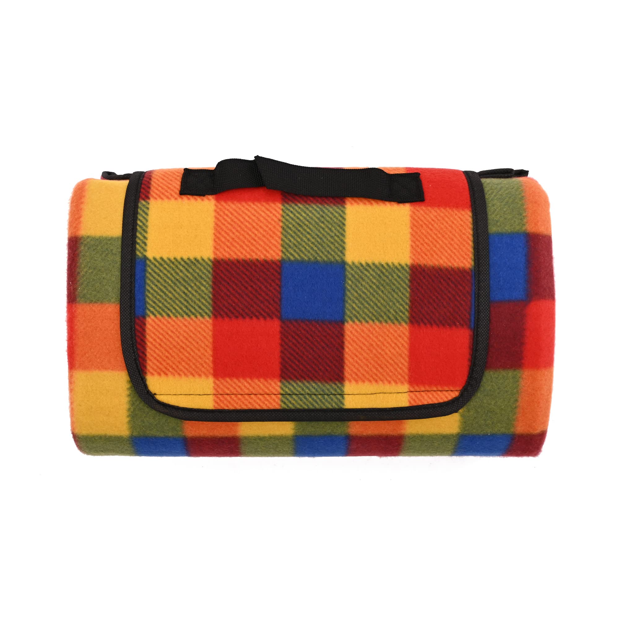 KandyToys Out There! Waterproof Fleece Picnic Blanket | Assorted Designs | Roll Up Blanket | Camping Equipment