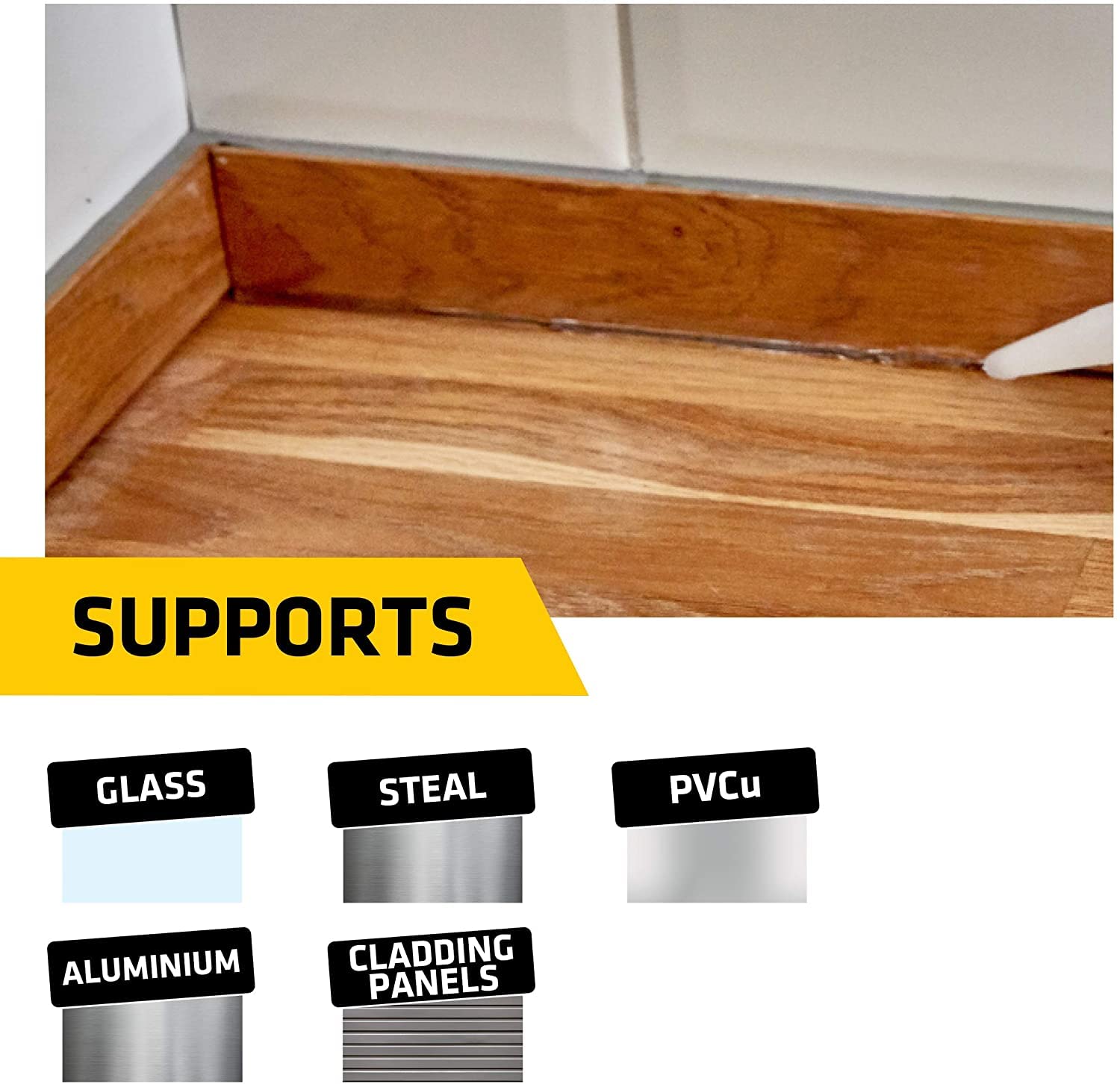 Everbuild General Purpose Silicone - Clear - 6 Pack