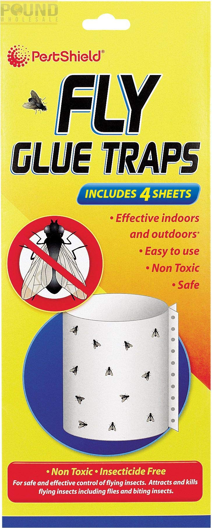Pestshield Window Sticker Fly Traps Attractive Flower Design (6 Traps)