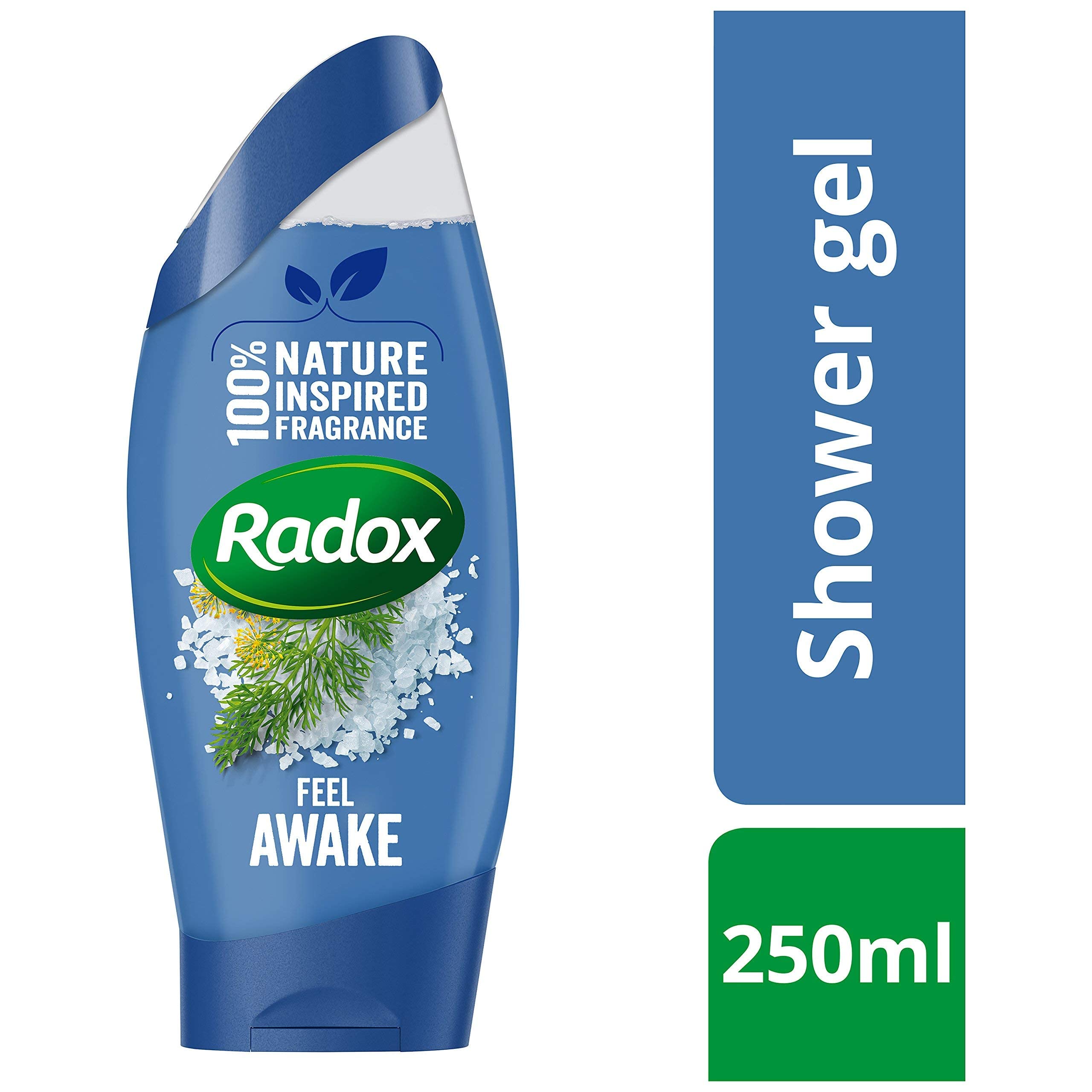 Radox for Men Feel Awake with Fennel & Sea Minerals 2in1 Shower & Shampoo, 250ml