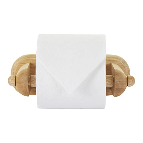 Apollo Wooden Toilet Roll Holder wood Wall Mounted