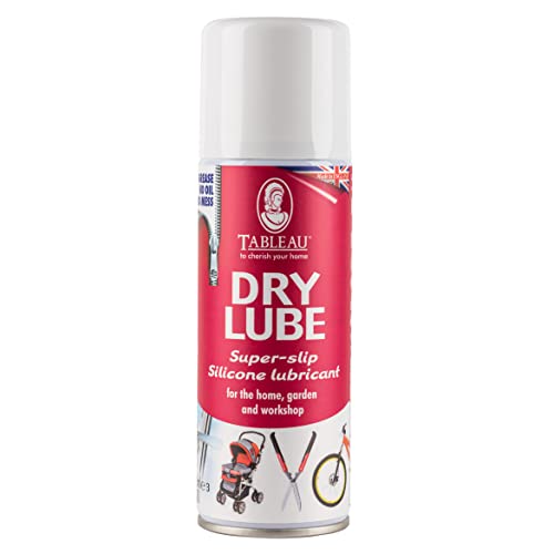 Tableau Dry Lube, Super Slip Silicone Lubricant Spray For Locks, Door Hinges, Zips and Many Other Uses. Mess Free