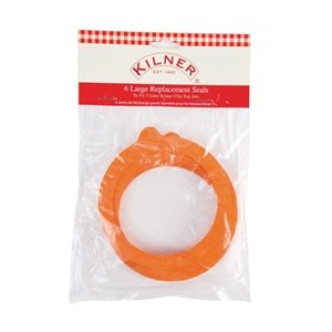 Kilner Spare Rubber Seals for Clip Top Jars 3Ltr Pack of 6 - Bargain Genie
