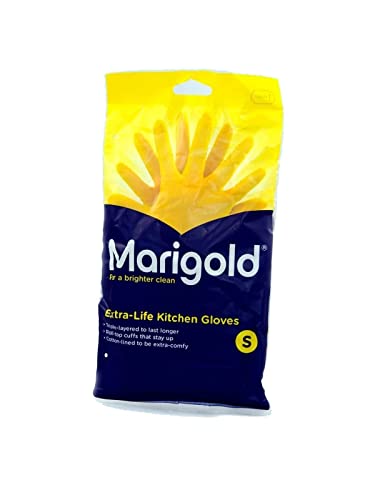 3 x Marigolds Extra Life kitchen Gloves - Small - Bargain Genie