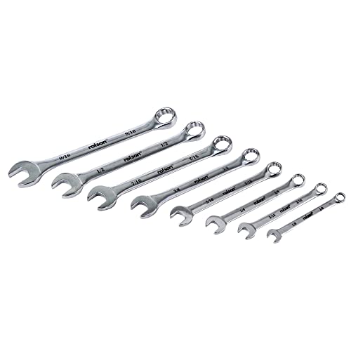 Rolson 46599 8 pc Whitworth Combination Spanner Set - Bargain Genie