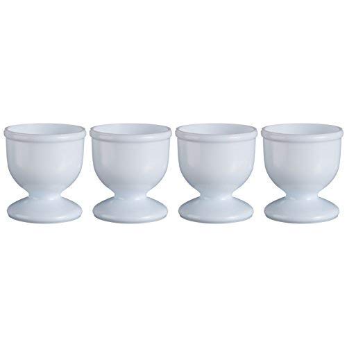 Chef Aid Plastic Egg Cup Set, White - Bargain Genie