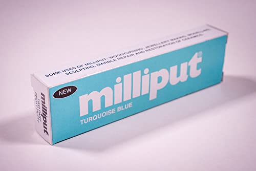 MILLIPUT Epoxy Putty - Turquoise Blue - 4oz (113.4g) Pack