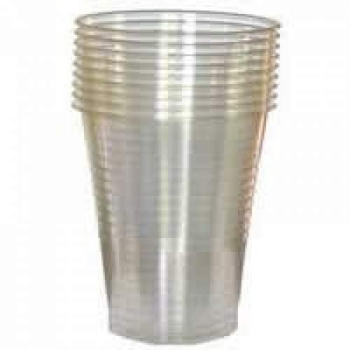 100 Plastic Disposable Clear Cups or Drinking Glasses 7oz - Bargain Genie