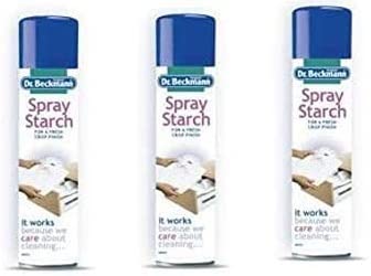 Dr Beckmann Spray Starch 400ml Pack of 3-476509 x 3 - Packaging May Vary - Bargain Genie