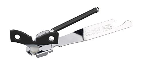 Chef Aid Can Opener, Silver, 3.3 x 8.5 x 22.2 cm - Bargain Genie