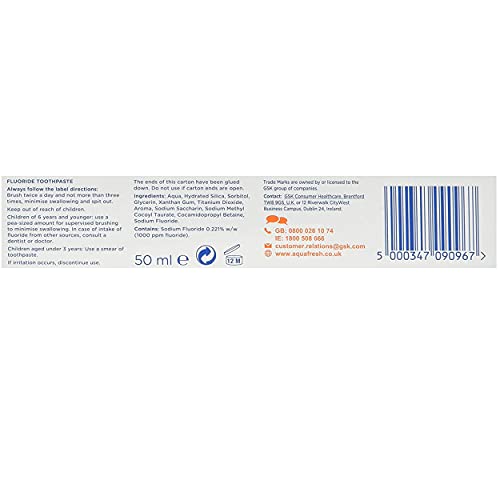 Aquafresh Milk Teeth Toothpaste 50ml Case of 4 - Bargain Genie