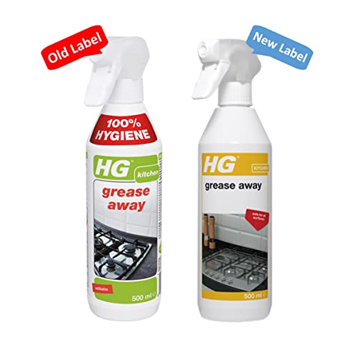 HG Pack of 2 x Grease Away Kitchen Degreaser Spray 500ml - Bargain Genie