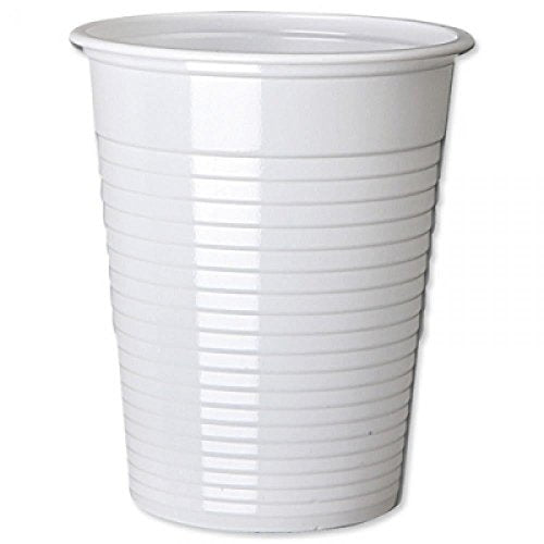 1000 Disposable Plastic Cups White Drink Party Office School Home Catering Buffet Vending Style Water Coolers Outdoor Indoor Birthday Communion