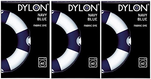 Dylon Machine Fabric Dye - Navy Blue (3 x 200g) - Bargain Genie