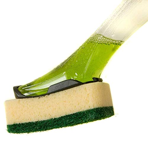 3XThe Dishmatic Washing Up Brush plus Heavy Duty Sponge - Bargain Genie
