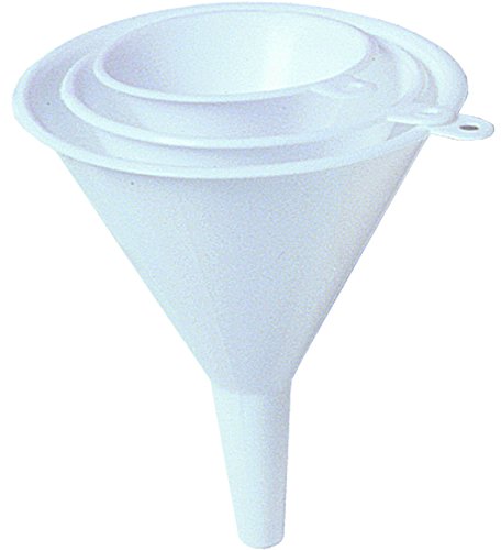 Chef Aid White Plastic Funnels, Set of 3