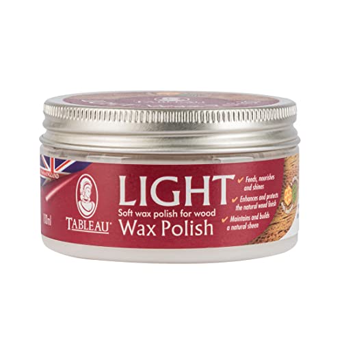 Tableau Dark Or Light Wax Polish, Furniture Polish with Canauba and Beeswax For all Types of Wood - Bargain Genie