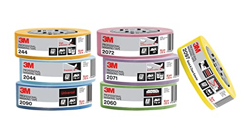 3M Masking Tape 2090 Universal Surfaces, medium tack, UV stable, indoors & outdoors, 24 mm x 50 m - Bargain Genie