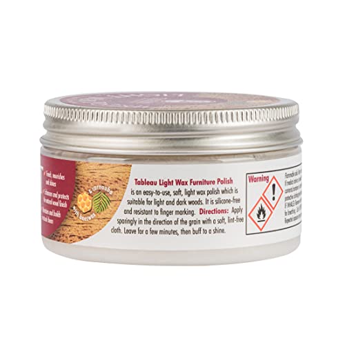 Tableau Dark Or Light Wax Polish, Furniture Polish with Canauba and Beeswax For all Types of Wood - Bargain Genie