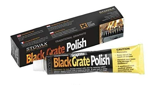 5 Tubes Stovax Black Grate Woodburner Graphite Fire Polish, Black lead Zebo Zebrite - Bargain Genie