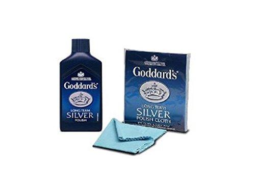 Goddards Polishing Kit Long Term Silver Polish Cloth and Silver Polish Cleaner JEWELLERY - Bargain Genie