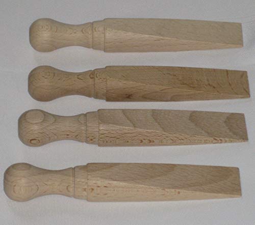 K & S Beechwood Wood Door Wedge Pack Of 4 - Bargain Genie
