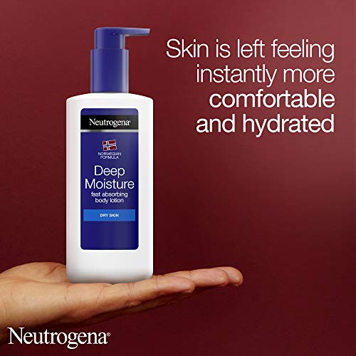 Neutrogena Deep Moisture Fast Absorbing Body Lotion 250 ml 24 Hour Moisturisation