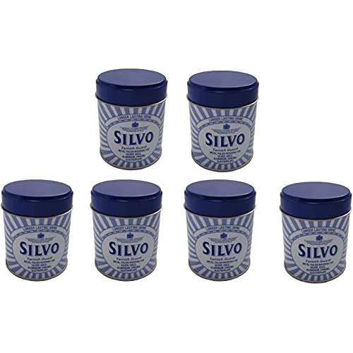 Silvo 6 x Wadding Duraglit Polish Silver Gold 75g Tins - Bargain Genie