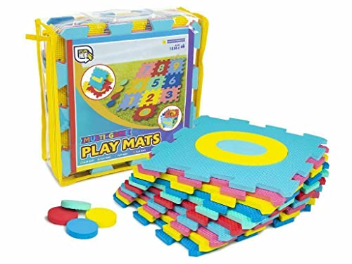 Kids Indoor Outdoor Multi-Game Puzzle Number Kids Play Mats With Carry Case