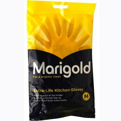 3X Marigold Kitchen Glove Medium - Bargain Genie
