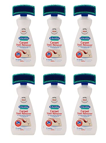 Dr. Beckmann Carpet Stain Remover | Removes even stubborn stains and odours | includes applicator brush (6x 650 ml) - Bargain Genie