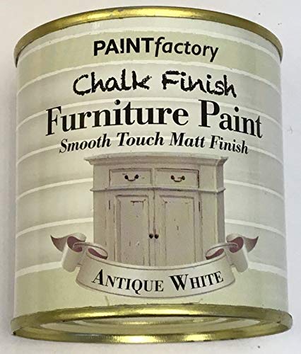 1 x 250ml Shabby Chic Effect Chalk finish Furniture Paint Antique White - Bargain Genie