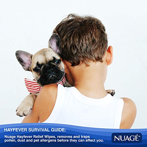 Nuage Hayfever Relief Wipes - Allergy Relief, Natural Remedy for Hay Fever, 30 Wipes (12 Packs)