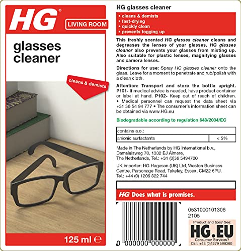 HG UPVC Powerful Cleaner, Quick & Easy, for All Synthetics, Ideal for Doors & Window Frames, White - 500ml Spray (507050106) - Bargain Genie
