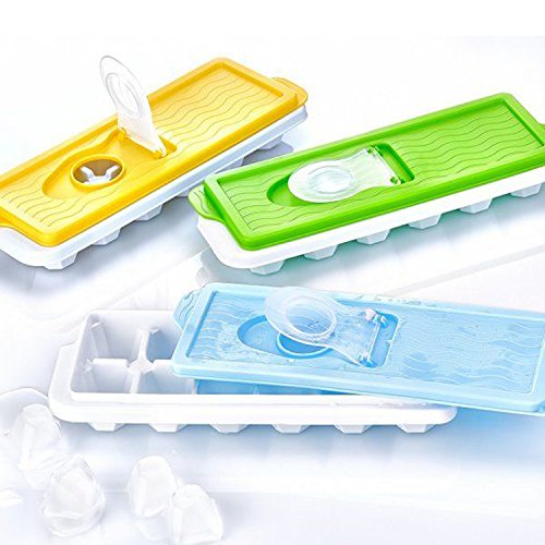 1 X ICE CUBE TRAY WITH LID AND EASY TO POUR SECTION SO NO MORE SPILLING - Bargain Genie