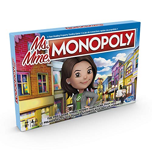 Hasbro Ms. Monopoly Board Game; First Game Where Women Make More Than Men; Features Inventions by Women; Game for Families and Kids Ages 8 and Up - Bargain Genie