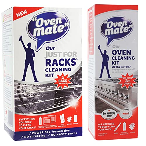 Oven Mate Cleaner Just for Racks Shelf Cleaning Gel & Deep Clean Oven Cleaner Kit - Bargain Genie
