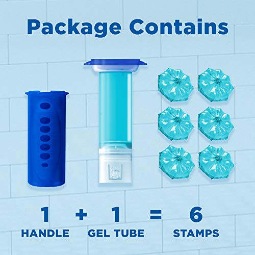 Duck Toilet Fresh Disc, Toilet Cleaner Starter Pack, Holder & 6 Discs, Marine, Pack of 5 - Bargain Genie