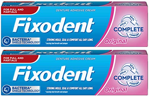 Fixodent Original Denture Adhesive Cream (40ml) - Pack of 2 - Bargain Genie