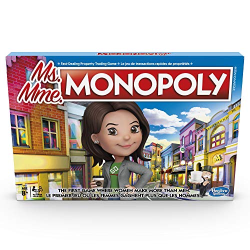 Hasbro Ms. Monopoly Board Game; First Game Where Women Make More Than Men; Features Inventions by Women; Game for Families and Kids Ages 8 and Up - Bargain Genie