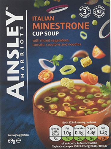 Ainsley Harriott Italian Minestrone Cup Soup, 69 g, Pack of 12 - Bargain Genie
