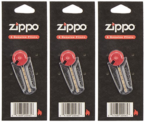 Zippo 6 Genuine Flints (3 Pack)