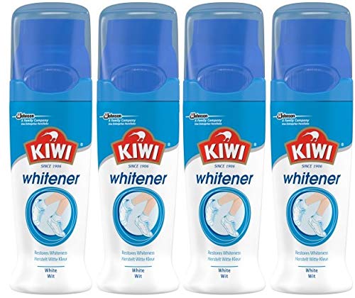 Kiwi Sports Shoe Whitener (4 x 75ml) Leather Canvas Trainer Pump Whitener Clean - Bargain Genie
